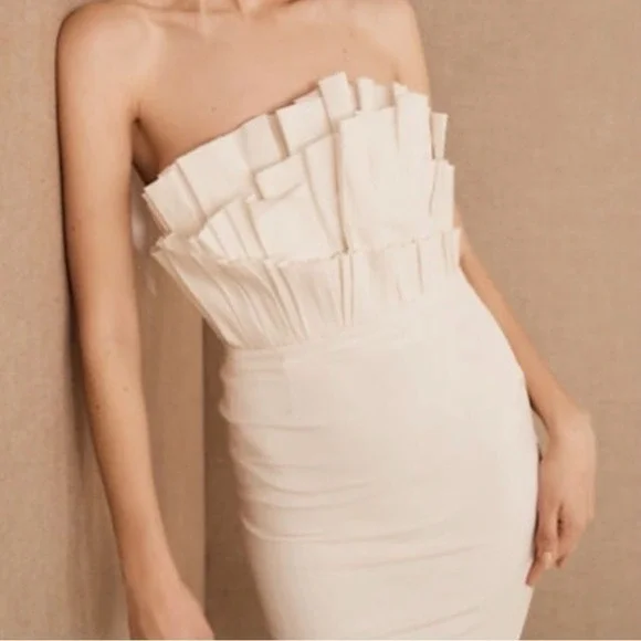 BHLDN Anthropologie Madison Dress Ivory Size 14 NWOT‎ - Picture 3 of 10